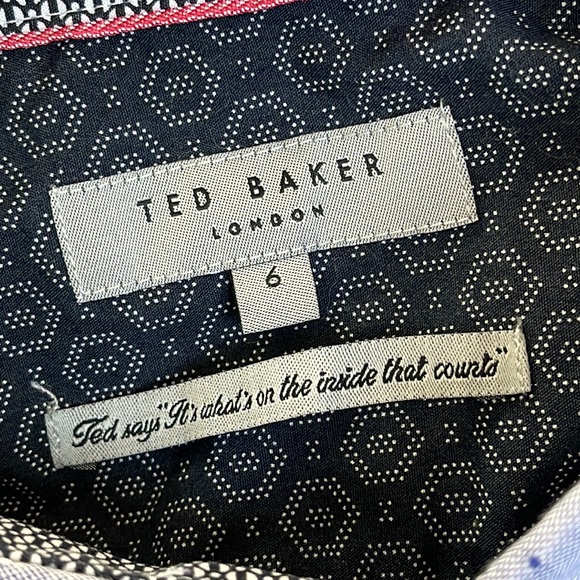 Ted Baker Short Sleeve Textured Weave Button Front Shirt Size 2XL (Ted Baker 6) - Picture 7 of 10
